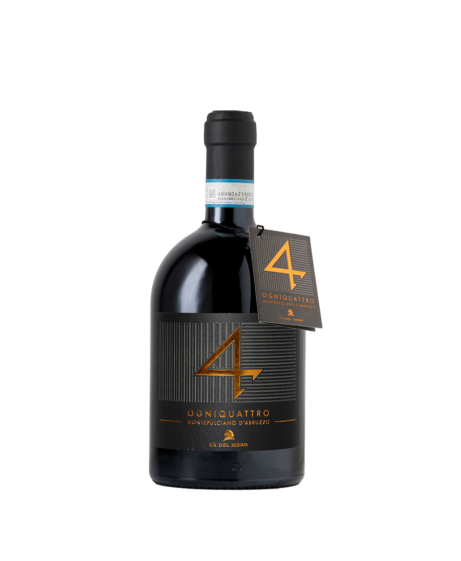 Vino/t Montepulciano d’Abruzzo Ogniquattro 15% Alc. 750 mil.